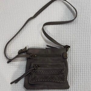 Gray Crossbody Bag